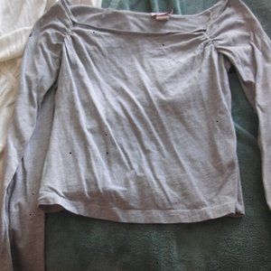 off the shoulder crop top